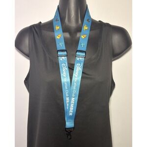 Disney Vacation Club Member Adjustable Lanyard Blue Snack Symbols 2024 DVC